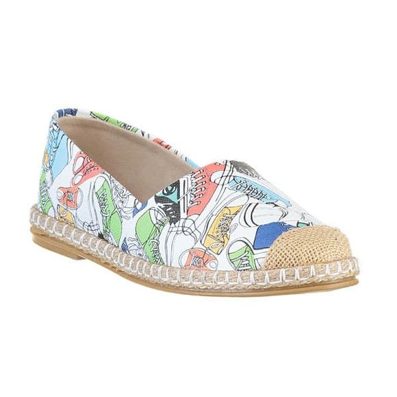 White and colored espadrilles - Picture 3 of 7